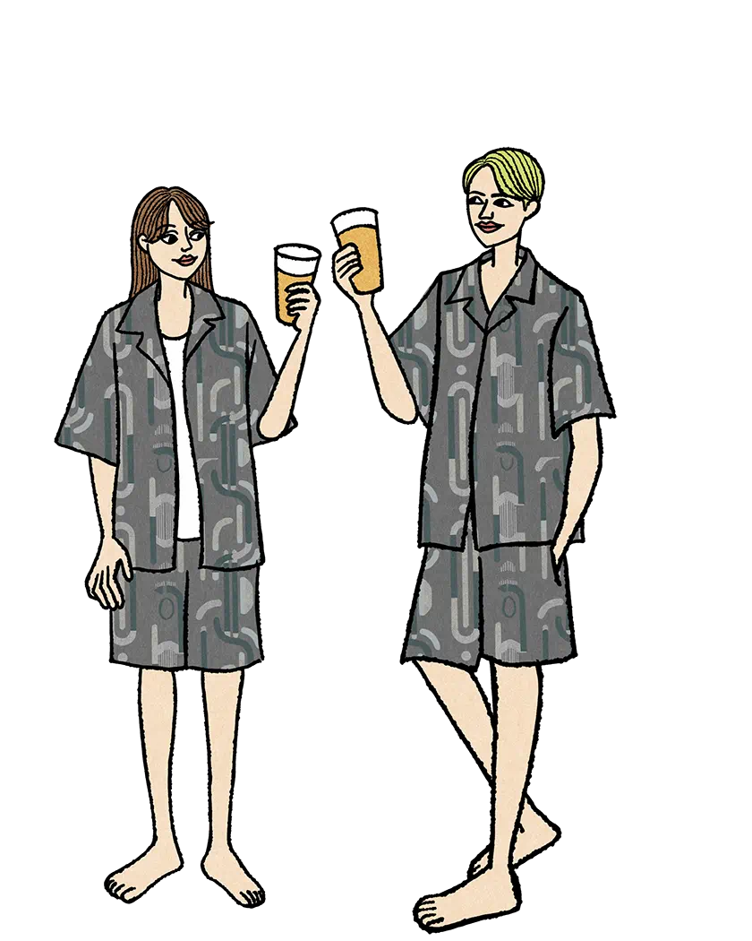 乾杯はサウナのあとに！